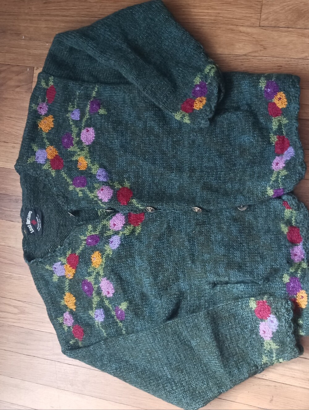 Floral Wool Cardigan